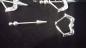 Preview: Brust Piercing Nippel Shield Pfeil Kristalle 1.6mm