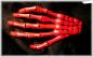 Preview: SKULL Punk Gothic Skelett Bones Banned Haarspange Rot