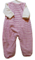 Preview: Kleinkinder Baby Strampler 2 Teiliges Baby Set Nicki Samt Flieder Rosa mit Shirt
