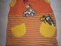Preview: Strampler Giraffen Orange Gelb