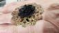 Preview: Damen Modeschmuck Ring Handgefertigt Cabochon Rose Schwarz