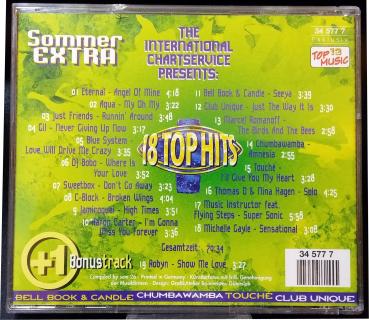 18 TOP HITS Sommer EXTRA 1998  Musik CD ✰ aus den Internationalen Charts ✰