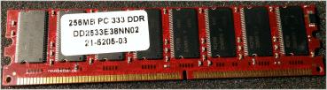 MM PC Arbeitsspeicher 256 MB DDR PC 333 PC2700 RAM