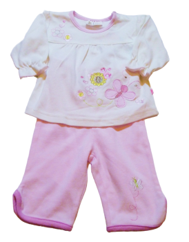 Kleinkinder Baby Zweiteiler Rosa Weiß größe 62