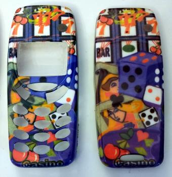 Nokia 3310 Handy Cover Fische oder Casino Würfel