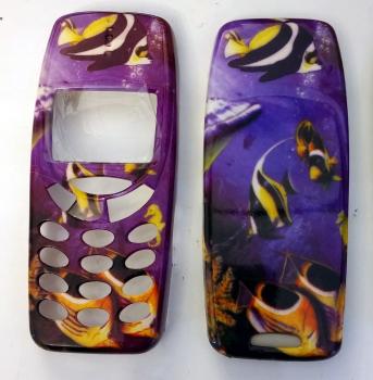 Nokia 3310 Handy Cover Fische oder Casino Würfel
