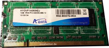 A-DATA HYOVF1A0834ZJ 1 GB Netbook RAM |  PC2-6400S-666-12