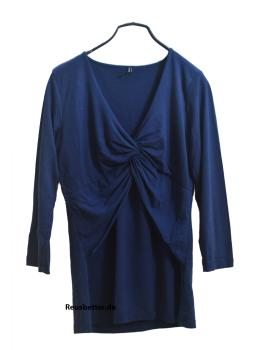 AMISU Longshirt Casual gerafft Back IRIS