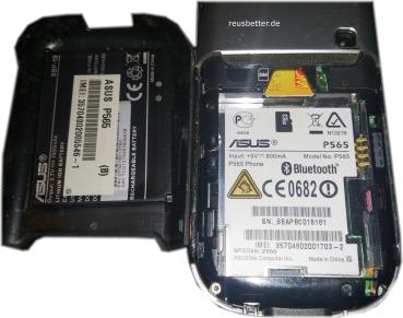 ASUS P565 Smartphone 〄 Windows Mobile 〄 WLAN 802.11b/​g, Bluetooth 〄 Simlock Frei