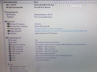 Acer Aspire Notebook 5021WLMi AMD Turion 1.6 GHz ☑ 15,4 WXGA