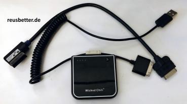 Adapterkabel MIDI iPhone iPod ☛ VW, SKODA, SEAT - 5NO 035 554 B 1213 VVL☛ Set