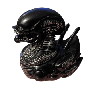 Alien Movie Skulptur Badeente | Dekoration Sammlerente | Deko Entchen
