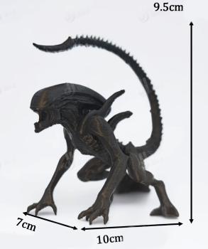 Alien Sammler Figur 3D Skulptur Schwarz Sci-Fi