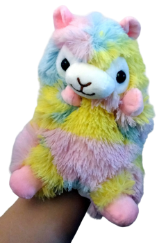 Alpaca Handspieltier Rainbow シ Plüsch Handpuppe Alpaka
