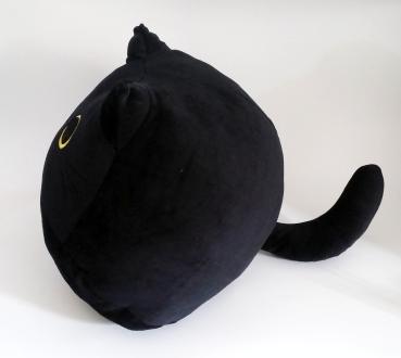 Nemuneko Schwarze Katze Samt Plüsch 40 cm groß Kawaii Süße Katze