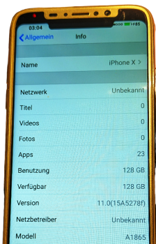 Apple iPhone X Mode. A1865 Sand ios 11 256GB HD Display