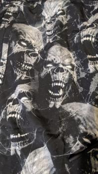 Preview: KILLSTAR Dark Depths Badehose Herren 3XL – Skull Gothic