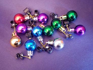 Bart Weihnachtskugeln ☆ Dreads Weihnachtskugeln ☆  12 Stück Set ☆ Gag zum Fest