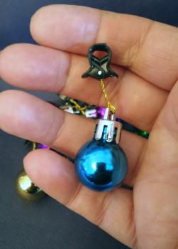 Bart Weihnachtskugeln ☆ Dreads Weihnachtskugeln ☆  12 Stück Set ☆ Gag zum Fest