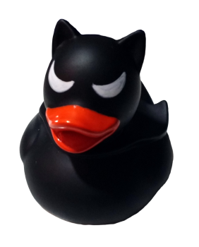 Batman Black Motiv Badeente Quietscheente Sammler Quietscheentchen