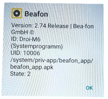 Beafon M6 Smartphone M6 Android 9.0 - 32 GB - 2GHz - WLAN, 4G (LTE) - 6.26 Zoll - Schwarz