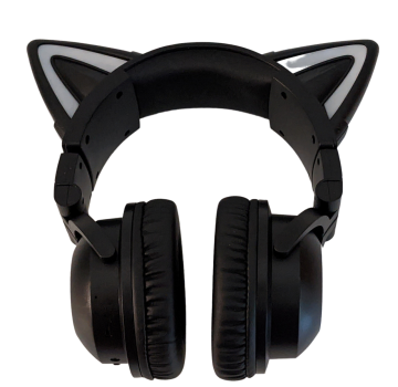 Bluetooth-Kopfhörer, Katzen Ohren LED Wireless Gaming Headset Kopfhörer für Smartphones/Laptop/Tablet