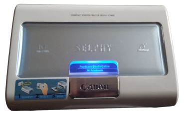 Canon Compact Photo Drucker Selphy CP400 Fotodrucker (Thermosublimation, Format 10x15cm)