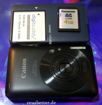 Canon Digital IXUS 100 IS Digitalkamera | 12 Megapixel, 3-fach opt. Zoom, HDMI, SLIM | Black