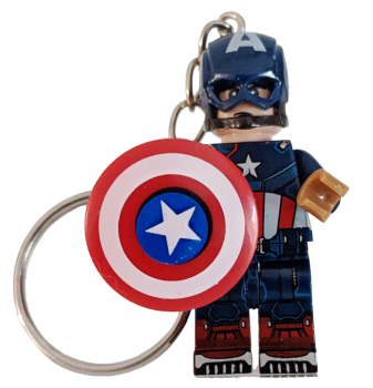 Captain America  LOZ Schlüsselanhänger | Lego Motiv Handy Anhänger | SET