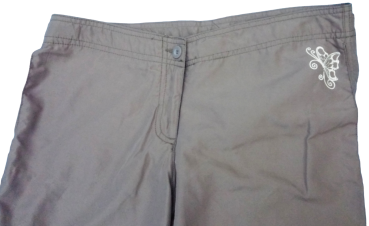 Mädchen Bermuda Baggy Hose von Checkout Khaki 164