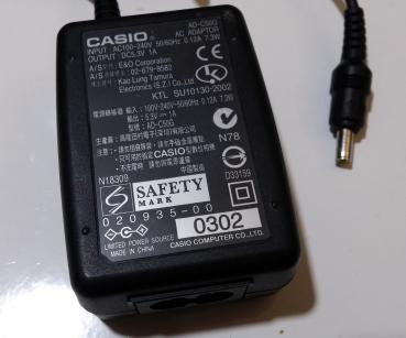 Casio AC-C50G AC Adater - DC 5.3V - 2.1 A | Netzteil