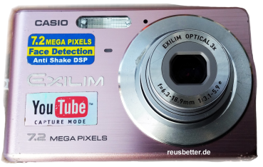 Casio EXILIM ZOOM EX-Z77 A |  7.2 MP | 2,6 Zoll | Rosa