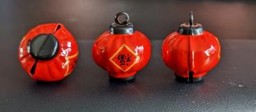 Chinesisches Lampion Glöckchen Schelle Rot-schwarz