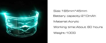Cyber LED Visior Goggles Brille Endzeit LED Visor Brille