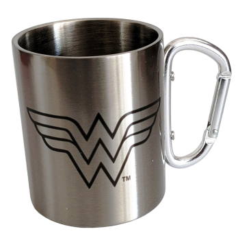DC Wonder Woman Ψ Kaffee oder Tee Pott Ψ Edelstahl mit Karabiner