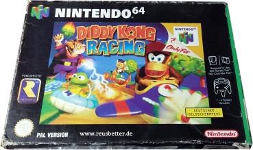 DIDDY KONG RACING Nintendo 64 Modul Cartridge Pal mit Verpackung