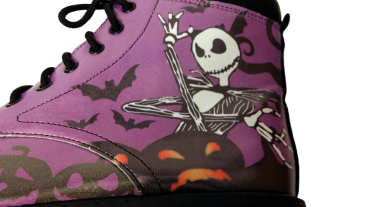 Damen Boots シ Nightmare Before Christmas シJack Skellington Pumpkins und Fledermäuseシ gr.39