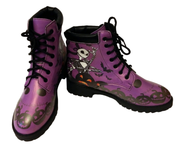 Unisex Boots シ Nightmare Before Christmas シJack Skellington  Lila シ gr.39