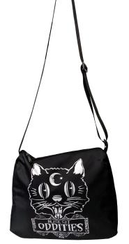 Schultertaschen - Umhängetasche für Damen - Umschlagtasche - Black Cat ODDITIES