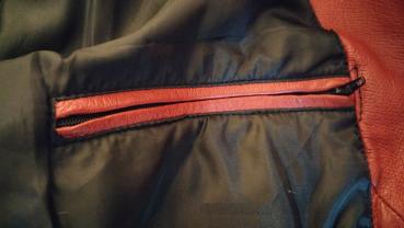 Exclusive Damen Echt Lederjacke Vintage Lederjacke in Rot