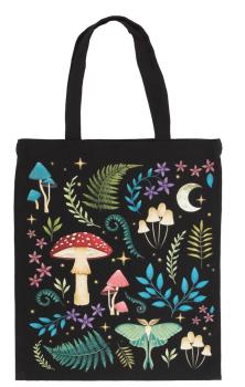 Dark Forest Schultertasche Giftpilze Pflanzen Schwarz