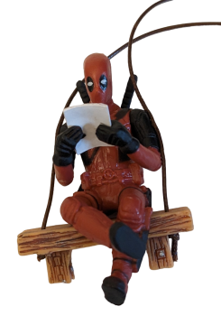 Deadpool 3D Figur mit Schauckel ☺ Anhänger Auto-Garten-Fenster Deko