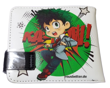 Izuku Midoriya Hero Academia Anime Motiv Geldbörse - Portemonnaie Kunstleder