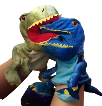 Handspielpuppe Tyranosaurus Rex Handpuppe mit Klappmaul