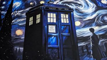 Doctor Who  - Tardis Police Box Space Schreibtisch Unterlage - Mauspad XL