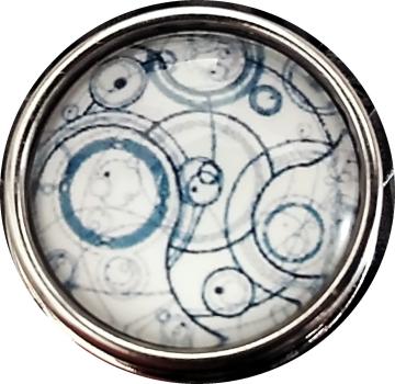 Doctor Who GALLIFREYAN Time Lord | HALSKETTE Glascabochon  Metall