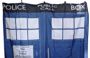 Preview: Doctor Who TARDIS Police Box Duschvorhang 180x180cm