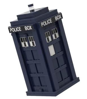 Doctor Who -Tardis Police Box zum Ausklappen - 186 Steckbausteine