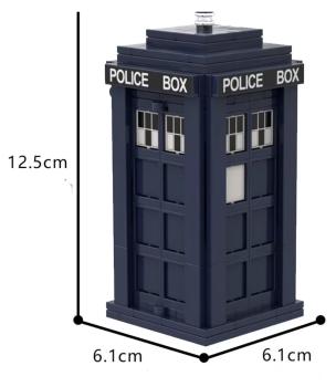 Doctor Who -Tardis Police Box zum Ausklappen - 186 Steckbausteine
