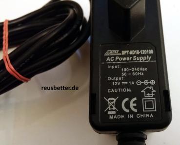 Dragon Power DPT-AD18-120100 Stecker Netzteil 12V